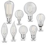 Feit Electric40-Watt Equivalent B10 E12 Candelabra Dim White Filament Clear Glass Chandelier LED Light Bulb Daylight 5000K 3-Pack (CTC40950CAWFILHDRP/3)