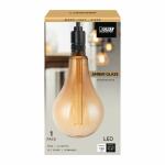 Feit Electric25W Equivalent PS50 Dimmable Oversized Amber Glass E26 Vintage Edison LED Light Bulb Acrylic Filament Warm White 2100K (PS50/AYC/820/HDRP)