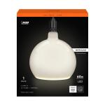 Feit Electric60-Watt Equivalent Round Dimmable Oversized Frost Glass E26 LED Light Bulb Soft White 2700K (RND/F/927CA/HDRP)