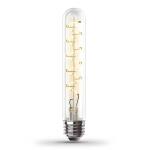 Feit Electric40-Watt Equivalent T10 Dimmable Spiral Filament Large Clear Glass E26 Vintage Edison LED Light Bulb, Soft White (T10L/S/CL/927CA/HDRP)