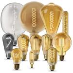 Feit Electric40-Watt Equivalent T14 Dimmable Spiral Filament Clear Glass E26 Vintage Edison LED Light Bulb, Daylight (T1440/S/CL/950CAHDRP)