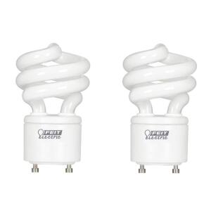 Feit Electric60-Watt Equivalent T3 Spiral Non-Dimmable GU24 Base CFL Compact Fluorescent Light Bulb, Daylight 5000K 2-Pack (BPESL13T/GU24D/2HDRP)