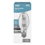 Feit Electric400-Watt ED28 Shape Clear Metal Halide High Intensity Discharge E39 Mogul Base HID Light Bulb 1-Pack (MH400/U/ED28/HDRP)