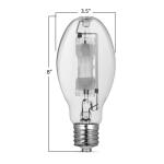 Feit Electric400-Watt ED28 Shape Clear Metal Halide High Intensity Discharge E39 Mogul Base HID Light Bulb 1-Pack (MH400/U/ED28/HDRP)