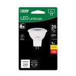 Feit Electric25-Watt Equivalent MR11 GU4 Bi-Pin CEC 12-Volt Landscape Garden LED Light Bulb, Bright White 3000K 1-Pack (BPLVMR11/830CA/HDRP)