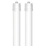 Feit Electric40-Watt 8 ft. T12 FA8 Single Pin Type A Plug and Play Linear LED Tube Light Bulb, Daylight Deluxe 6500K (2-Pack) (T1296/865/A/LEDG2/2)