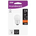 Feit Electric7.5-Watt Equivalent S11 2700K White Incandescent E26 Night Light Bulb (BP71/2S/CW/HDRP)