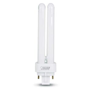 Feit Electric13-Watt Equivalent PL CFLNI Quad Tube 4-Pin G24Q-1 Base Compact Fluorescent CFL Light Bulb, Cool White 4100K 1-Pack (BPPLD13E/41/HDRP)