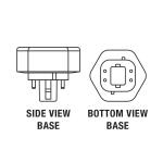 Feit Electric32W Equivalent PL CFLNI Triple Tube 4-Pin GX24Q-3 Base Compact Fluorescent CFL Light Bulb, Bright White 3500K 1-Pack (BPPLT32E/35/HDRP)