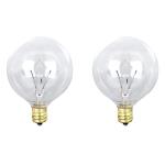 Feit Electric20-Watt Soft White (2700K) G12 1/2 Candelabra E12 Base Dimmable Incandescent Light Bulb 2-Pack (BP20G121/2/HDRP)