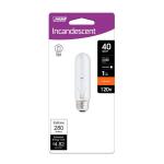 Feit Electric40-Watt T10 Medium E26 Base Dimmable Incandescent Light Bulb, Soft White 2700K 1-Pack (BP40T10/HDRP)