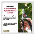 Husky 8 in. Classic Bypass Pruner Shears