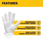 FIRM GRIPSmall Cowhide Leather Work Gloves (63855-06)