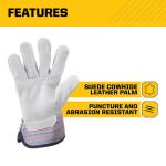 FIRM GRIPSuede Leather Palm Large Glove (65023-72)