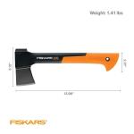 FiskarsX7 1.4 lb Hatchet Camping Axe with Shock-absorbing 14 in. Handle