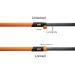 Fiskars 14 ft. Tree Pruner with 15 in. Fiberglass Pole, PowerLever Steel Saw Blade, 1-1/8 in. Cut Capacity (393981-1002)