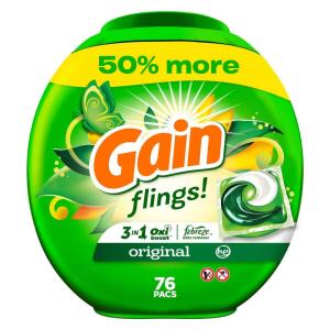 Gain 3-in-1 Original Scent Laundry Detergent Pods (76-Count) (003077209207)