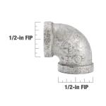 Southland1/2 in. FIP Galvanized Malleable Iron 90-Degree Elbow Fitting (510-003HN)