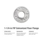 Southland1-1/4 in. Galvanized Malleable Iron Floor Flange Fitting (511-606HN)