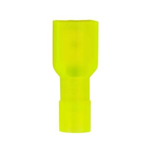 Gardner Bender12 -10 AWG 0.25 in. Tab Male Fully-Insulated Disconnect, Yellow (10-Pack) - 15-155M