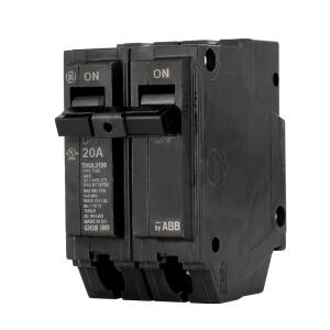 GE Double-Pole Circuit Breaker Q-Line 20 Amp 2 in.