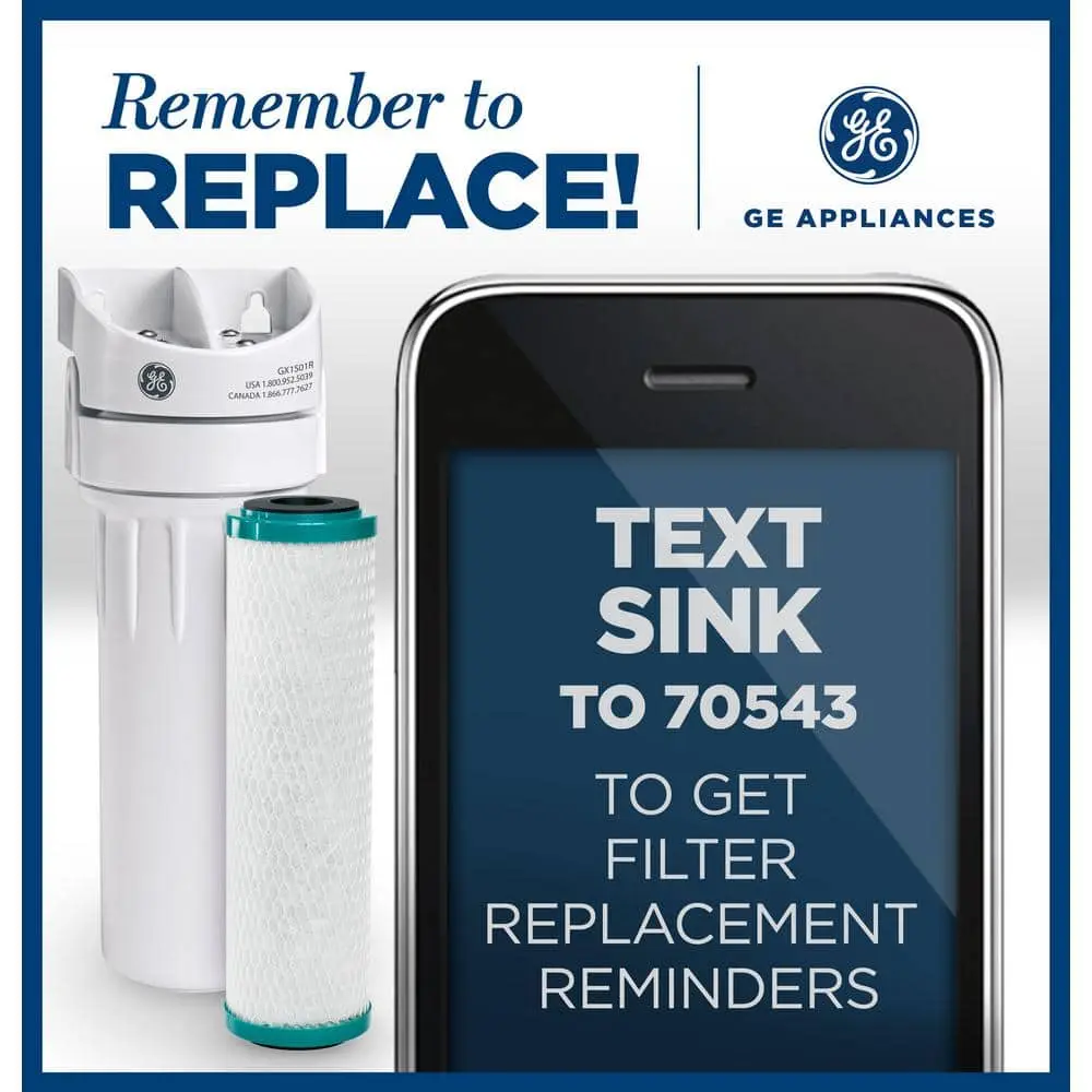 GE Universal Single Stage Replacement Water Filter Cartridge (FXUVC)