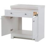 Glacier BayEverdean 31 in. W x 19 in. D x 34 in. H White Single Sink Freestanding Bath Vanity with White Cultured Marble Top