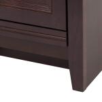 Glacier Bay Delridge Freestanding Bath Vanity 14 in. W x 17 in. D x 30 in. H in Chocolate with Caramel Cultured Marble Top 