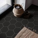 MSI Glassel Nero Hexagon 9 in. x 10 in. Matte Porcelain Floor and Wall Tile (0.49 sq. ft./Each) (NHDGLNE9X10.5HX)