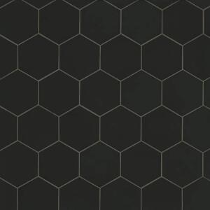 MSIGlassel Nero Hexagon 9 in. x 10 in. Matte Porcelain Floor and Wall Tile (0.49 sq. ft./Each) (NHDGLNE9X10.5HX)