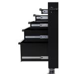 HuskyH27TR5BLK 27 in. W 5-Drawer Gloss Black Rolling Tool Cabinet