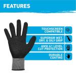 GORILLA GRIP Small Precision Grip A1 Cut Resistant Work Gloves (22860-050)