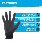 GORILLA GRIP Large TRAX Extreme Grip Work Gloves (5-Pack) (25627-18)