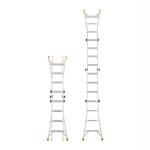 Gorilla Ladders18 ft Reach Aluminum Multi-Position Ladder with Tool Hangers, 300 lbs. Load Capacity, Type IA Duty Rating (GMPXA-18)