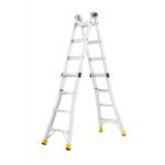 Gorilla Ladders18 ft Reach Aluminum Multi-Position Ladder with Tool Hangers, 300 lbs. Load Capacity, Type IA Duty Rating (GMPXA-18)