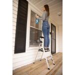 Gorilla Ladders 2-Step Aluminum Step Stool Ladder, 250 lbs. Type I Duty Rating (8ft. Reach Height) (GLA-2-2)