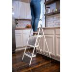 Gorilla Ladders3-Step Steel Lightweight Step Stool Ladder 225 lbs. Load Capacity Type II Duty Rating (9ft. Reach Height) (GLS-3-2)