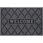 StyleWellDiamonds Charcoal 24 in. x 36 in. Welcome Door Mat (60700281124x36)