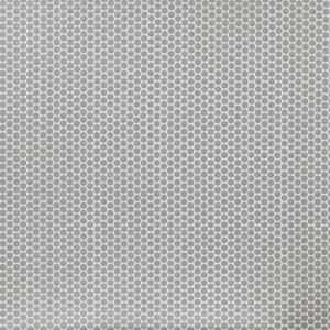 MSIGray Glossy Penny Round 11.3 in. x 12.2 in. x 6 mm Porcelain Mesh Mounted Mosaic Tile (0.96 sq. ft. / Each) (PENRD-GRAY)