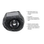 Hampton Bay15 Lumen Gray LED Weather Resistant Outdoor Solar Mini Rock Spot Light (92360-809)