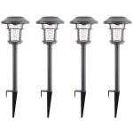 Home Decorators CollectionPalmdale 20 Lumen Gray LED Weather Resistant Outdoor Solar Path Light with Glass Lens 4-Pack (NXT-2364-V-4PK)