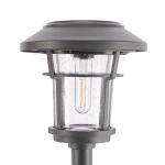 Home Decorators CollectionPalmdale 20 Lumen Gray LED Weather Resistant Outdoor Solar Path Light with Glass Lens 4-Pack (NXT-2364-V-4PK)