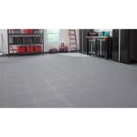 HuskyGray 18 x 18 x 2.1 Thick PVC Exercise/Gym Flooring Tiles (6 Tiles/Case) (13.95 sq. ft.) (HDTRP6DG)