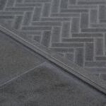 Jeffrey CourtBasalt Herringbone Gray 10 in. x 10.75 in Honed Basalt Wall and Floor Mosaic Tile (0.765 sq. ft./Each) (97935)