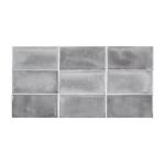 Jeffrey CourtGris Rustico 3 in. x 6 in. Glossy Textured Ceramic Wall Tile (5.38 sq. ft. /Case) (96640)