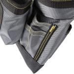 MagnoGrip 10-Pocket 11 in. Platinum Magnetic Tool Pouch with Belt