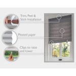 Redi Shade Gray Paper Room Darkening Cordless Window Shade - 48 in. W x 72 in. L (3154198H)