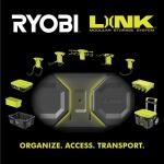 RYOBIS TM304 LINK 6-Compartment Modular Compact Small Parts Organizer Tool Box