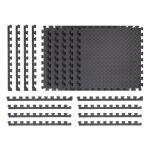 TrafficMasterGray 24 in. W x 24 in. L x 0.5 in. Thick Foam Exercise\Gym Flooring Tiles (6 Tiles\Case) (24 sq. ft.) (24228DPHD)