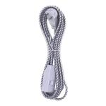 HDX12 ft. 16/2 Light Duty Indoor Braided Tight Space Extension Cord, Grey/White ( FSEX60)